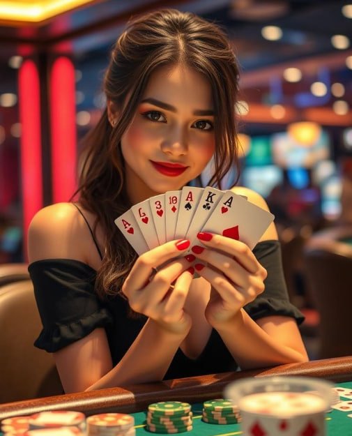 Antarmuka aplikasi mancingduit dengan meja live dealer